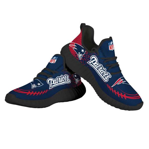 Women's New England Patriots Mesh Knit Sneakers/Shoes 008